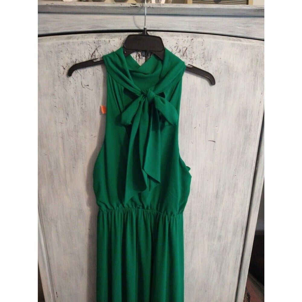 Badgley Mischka Green Maxi Dress - Picture 4 of 7